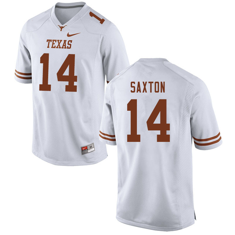Men #14 Sam Saxton Texas Longhorns College Football Jerseys Sale-White